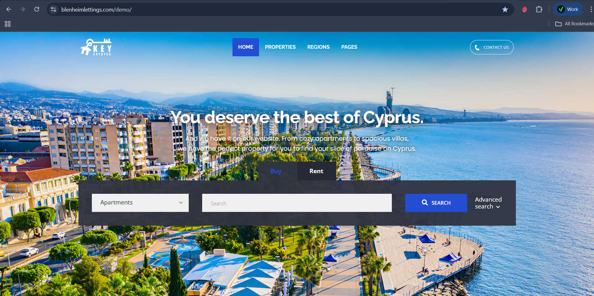Key Estates Cyprus real estate platform